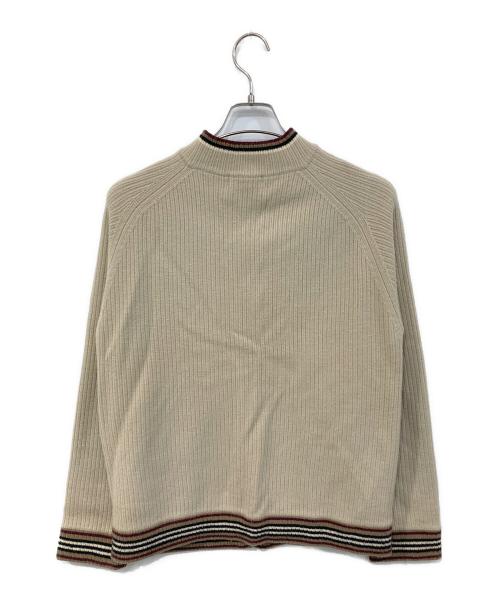 BURBERRY BLACK LABEL（バーバリーブラックレーベル）BURBERRY BLACK LABEL (バーバリーブラックレーベル) ニット切替ブルゾン ベージュ サイズ:SIZE 2の古着・服飾アイテム