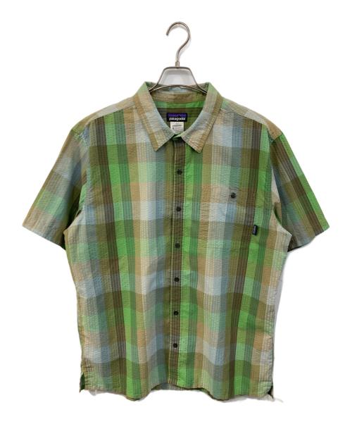 Patagonia（パタゴニア）Patagonia (パタゴニア) Puckerware Shirt/パッカーウェア　シャツ グリーン サイズ:SIZE XLの古着・服飾アイテム
