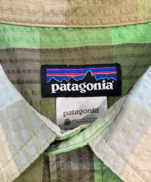 Patagonia（パタゴニア）Patagonia (パタゴニア) Puckerware Shirt/パッカーウェア　シャツ グリーン サイズ:SIZE XLの古着・服飾アイテム