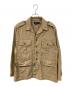 POLO RALPH LAUREN（ポロ・ラルフローレン）の古着「Dobby Utility Overshirt/ドビー・ユーティリティ・オーバーシャツ」｜ベージュ