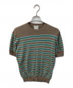 PEMBRIDGE SHEPHERDペンブリッジ シェパード）の古着「ボーダーニットTシャツ」｜ブラウン