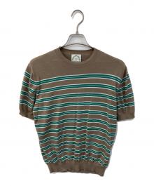 PEMBRIDGE SHEPHERD（ペンブリッジ シェパード）の古着「ボーダーニットTシャツ」｜ブラウン