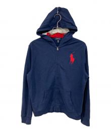 POLO RALPH LAUREN（ポロ・ラルフローレン）の古着「ビッグポニージップパーカー」｜ネイビー