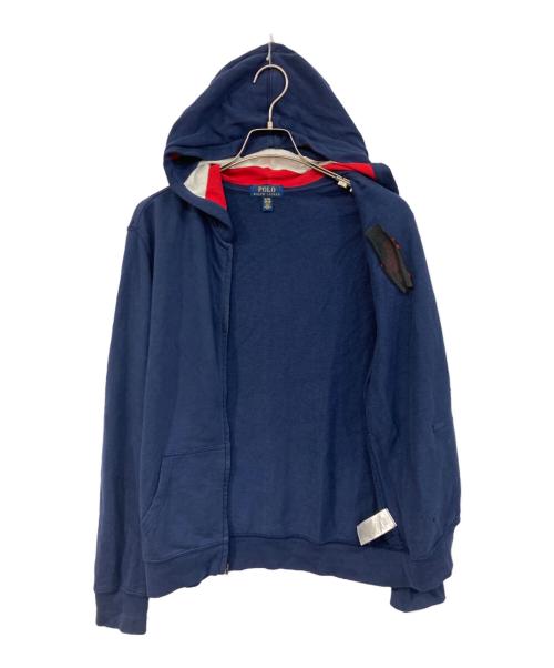 POLO RALPH LAUREN（ポロ・ラルフローレン）POLO RALPH LAUREN (ポロ・ラルフローレン) ビッグポニージップパーカー ネイビー サイズ:SIZE XLの古着・服飾アイテム