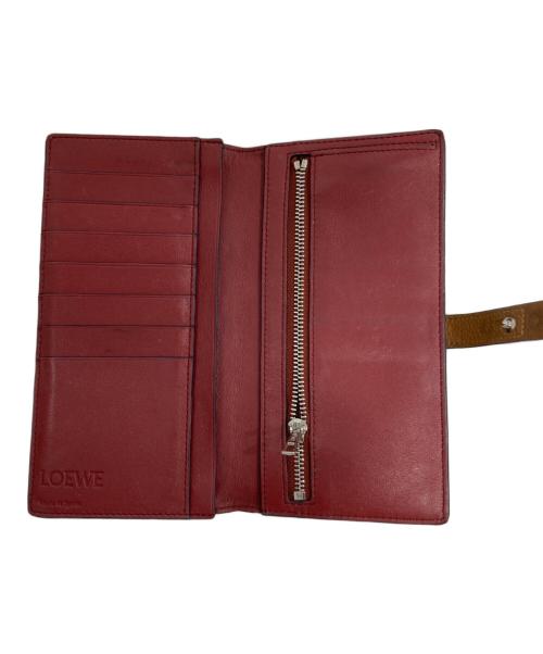 LOEWE（ロエベ）LOEWE (ロエベ) アナグラム バーティカルウォレット ブラウンの古着・服飾アイテム