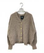 journal standard L'essageジャーナルスタンダード レサージュ）の古着「FOX CASHMERE/フォックス カシミヤ　 Vネックカーディガン」｜ベージュ