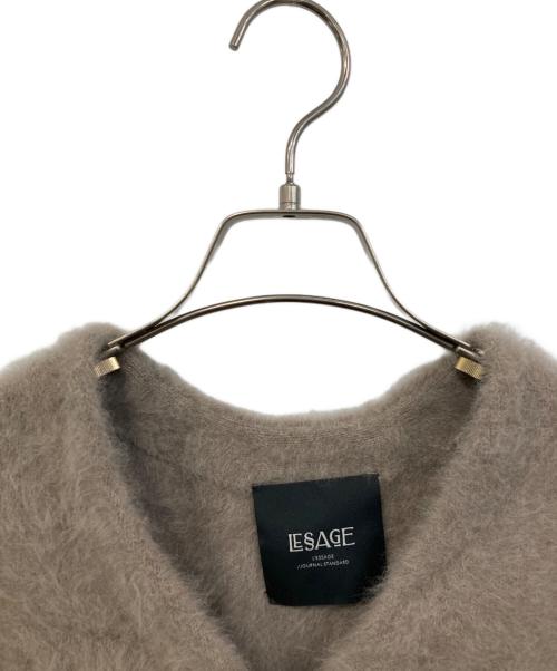 journal standard L'essage（ジャーナルスタンダード レサージュ）journal standard L'essage (ジャーナルスタンダード レサージュ) FOX CASHMERE/フォックス カシミヤ　 Vネックカーディガン ベージュ サイズ:なしの古着・服飾アイテム