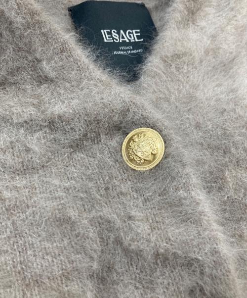 journal standard L'essage（ジャーナルスタンダード レサージュ）journal standard L'essage (ジャーナルスタンダード レサージュ) FOX CASHMERE/フォックス カシミヤ　 Vネックカーディガン ベージュ サイズ:なしの古着・服飾アイテム