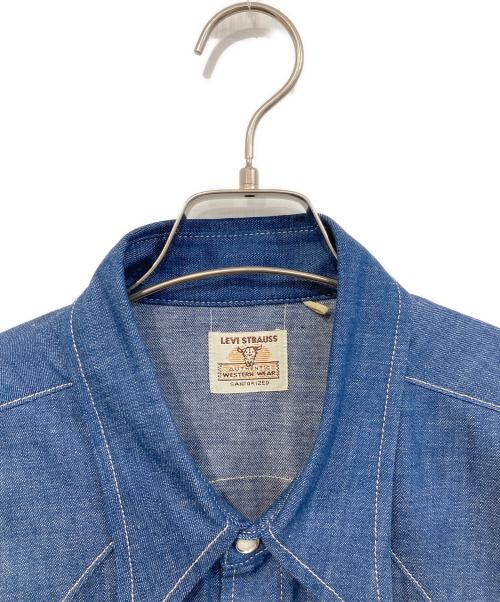 LEVI'S VINTAGE CLOTHING（リーバイス ビンテージ クロージング）LEVI'S VINTAGE CLOTHING (リーバイス ビンテージ クロージング) SHORT HORN WESTERN SHIRT/ショート・ホーン・ウエスタン・シャツ インディゴ サイズ:SIZE Mの古着・服飾アイテム