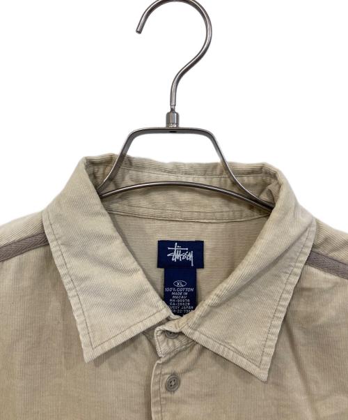 stussy（ステューシー）stussy (ステューシー) 90’ｓ コーデュロイシャツ ベージュ サイズ:SIZE XLの古着・服飾アイテム