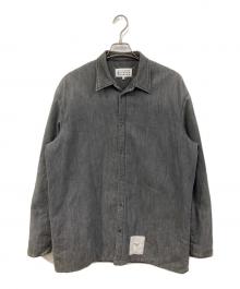 Maison Margiela（メゾンマルジェラ）の古着「オーバーサイズデニム中綿シャツジャケット」｜グレー
