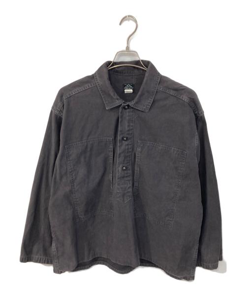 POST O'ALLS（ポストオーバーオールズ）POST O'ALLS (ポストオーバーオールズ) ファティーグシャツ グレー サイズ:SIZE Lの古着・服飾アイテム