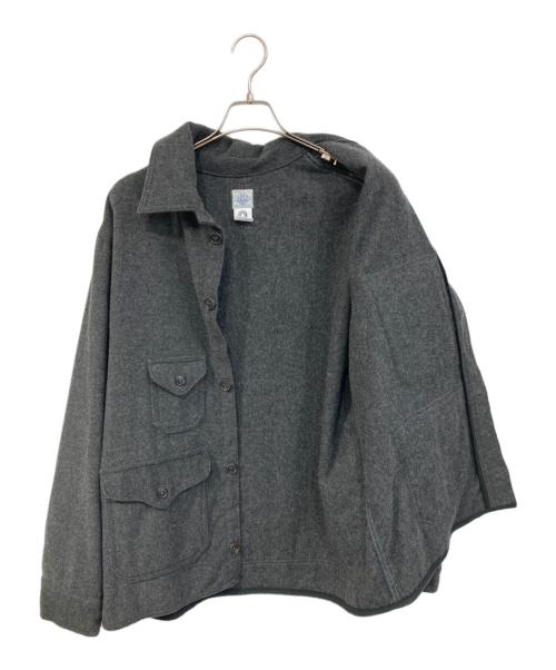 POST O'ALLS（ポストオーバーオールズ）POST O'ALLS (ポストオーバーオールズ) ウールジャケット グレー サイズ:SIZE XLの古着・服飾アイテム