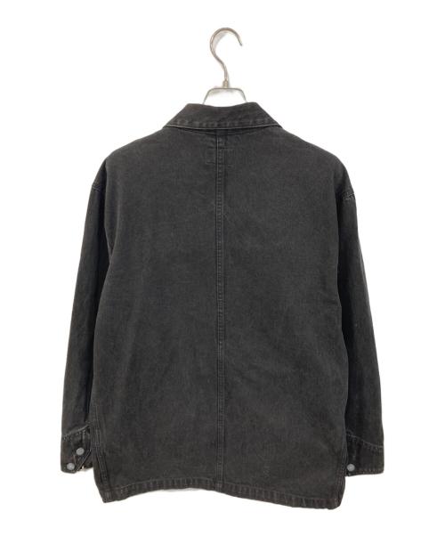 Calvin Klein Jeans（カルバンクラインジーンズ）Calvin Klein Jeans (カルバンクラインジーンズ) デニムカバーオール ブラック サイズ:SIZE Lの古着・服飾アイテム