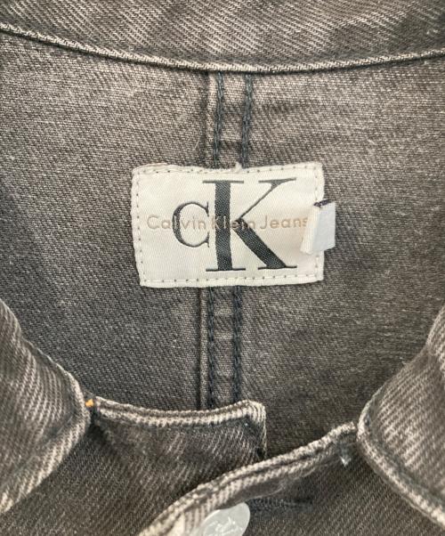 Calvin Klein Jeans（カルバンクラインジーンズ）Calvin Klein Jeans (カルバンクラインジーンズ) デニムカバーオール ブラック サイズ:SIZE Lの古着・服飾アイテム