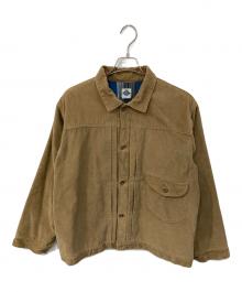 POST O'ALLS（ポストオーバーオールズ）の古着「コーデュロイトラッカージャケット」｜ベージュ