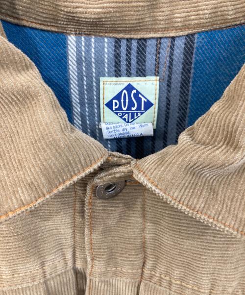 POST O'ALLS（ポストオーバーオールズ）POST O'ALLS (ポストオーバーオールズ) コーデュロイトラッカージャケット ベージュ サイズ:SIZE XLの古着・服飾アイテム