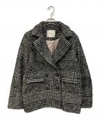 HER LIP TOハーリップトゥ）の古着「Hemingway Check Tweed Jacket/ヘミングウェイ チェック ツイード ジャケット」｜ブラック