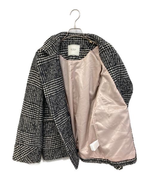 HER LIP TO（ハーリップトゥ）Her lip to (ハーリップトゥ) Hemingway Check Tweed Jacket/ヘミングウェイ チェック ツイード ジャケット ブラック サイズ:SIZE Mの古着・服飾アイテム