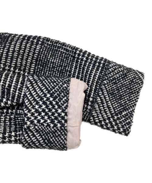 HER LIP TO（ハーリップトゥ）Her lip to (ハーリップトゥ) Hemingway Check Tweed Jacket/ヘミングウェイ チェック ツイード ジャケット ブラック サイズ:SIZE Mの古着・服飾アイテム