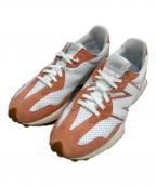 NEW BALANCEニューバランス）の古着「327 Primary Pack スニーカー」｜オレンジ×ホワイト