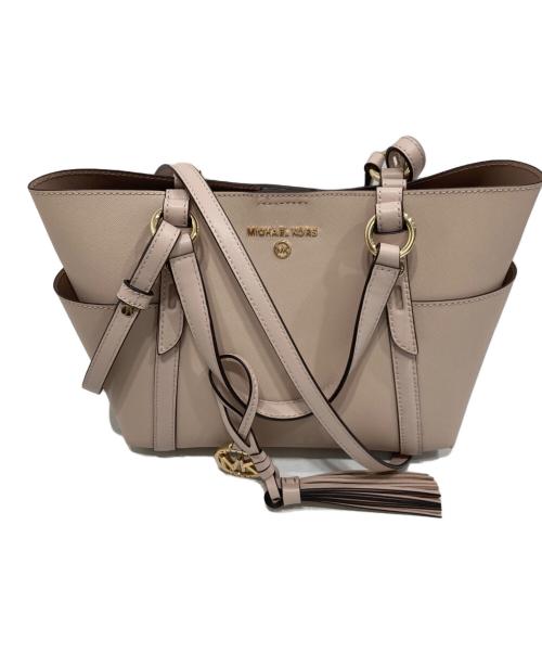 MICHAEL KORS（マイケルコース）MICHAEL KORS (マイケルコース) 2WAYショルダーバッグ ピンクの古着・服飾アイテム