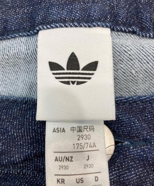 adidas Originals（アディダスオリジナル）adidas Originals (アディダスオリジナル) デニム プリーツ ワイドレッグ パンツ インディゴ サイズ:ｗ29の古着・服飾アイテム