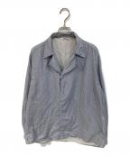 AURALEEオーラリー）の古着「GIZA LIGHT WEIGHT DOUBLE SHIRTS」｜ブルー