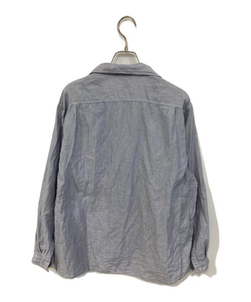 AURALEE（オーラリー）AURALEE (オーラリー) GIZA LIGHT WEIGHT DOUBLE SHIRTS ブルー サイズ:SIZE 3の古着・服飾アイテム