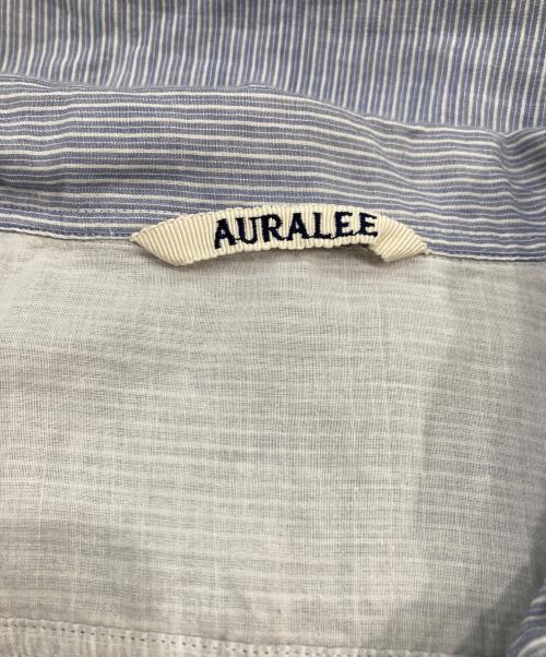 AURALEE（オーラリー）AURALEE (オーラリー) GIZA LIGHT WEIGHT DOUBLE SHIRTS ブルー サイズ:SIZE 3の古着・服飾アイテム