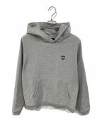 stussyステューシー）の古着「プルオーバーパーカー」｜グレー