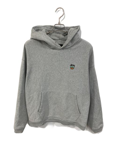 stussy（ステューシー）stussy (ステューシー) プルオーバーパーカー グレー サイズ:SIZE Mの古着・服飾アイテム