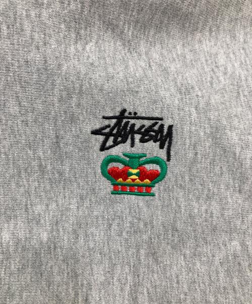 stussy（ステューシー）stussy (ステューシー) プルオーバーパーカー グレー サイズ:SIZE Mの古着・服飾アイテム