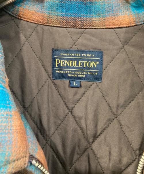 PENDLETON（ペンドルトン）PENDLETON (ペンドルトン) niko and (ニコアンド) 中綿ブルゾン ブラウン サイズ:SIZE Lの古着・服飾アイテム