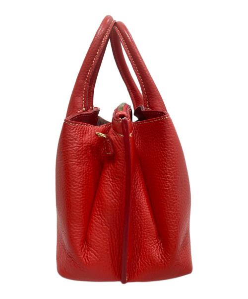 IACUCCI（イアクッチ）IACUCCI (イアクッチ) 2WAYレザーショルダーバッグ レッドの古着・服飾アイテム
