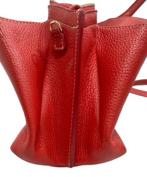 IACUCCI（イアクッチ）IACUCCI (イアクッチ) 2WAYレザーショルダーバッグ レッドの古着・服飾アイテム