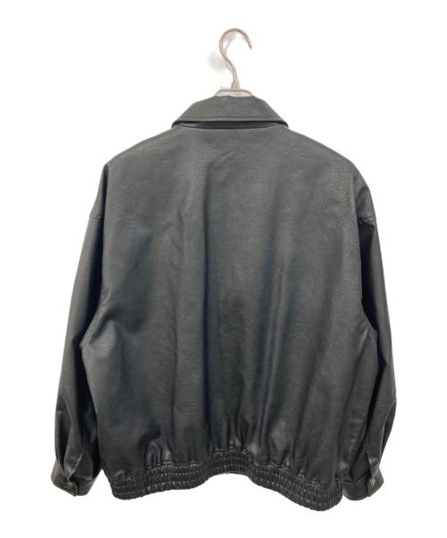 BEAMS HEART（ビームスハート）BEAMS HEART (ビームスハート) フェイクレザー クラシック ブルゾン ブラック サイズ:SIZE Lの古着・服飾アイテム