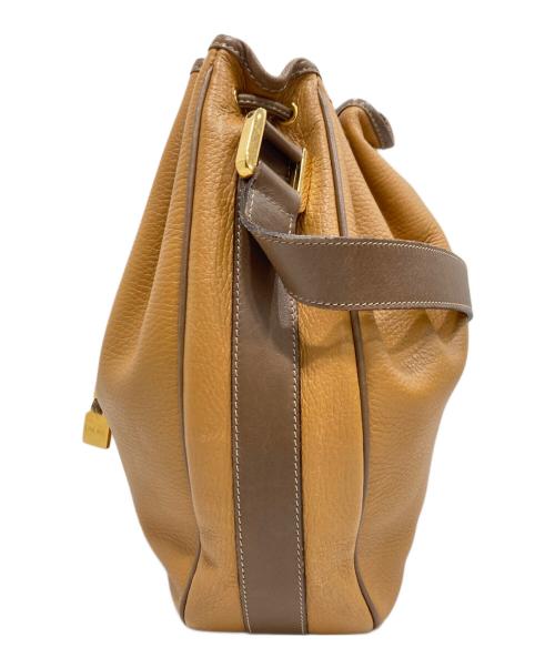 LOEWE（ロエベ）LOEWE (ロエベ) アナグラム 巾着 ショルダーバッグ ブラウンの古着・服飾アイテム