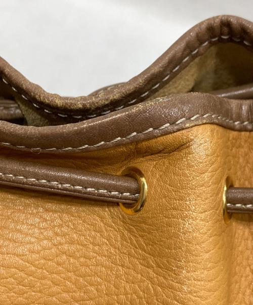 LOEWE（ロエベ）LOEWE (ロエベ) アナグラム 巾着 ショルダーバッグ ブラウンの古着・服飾アイテム