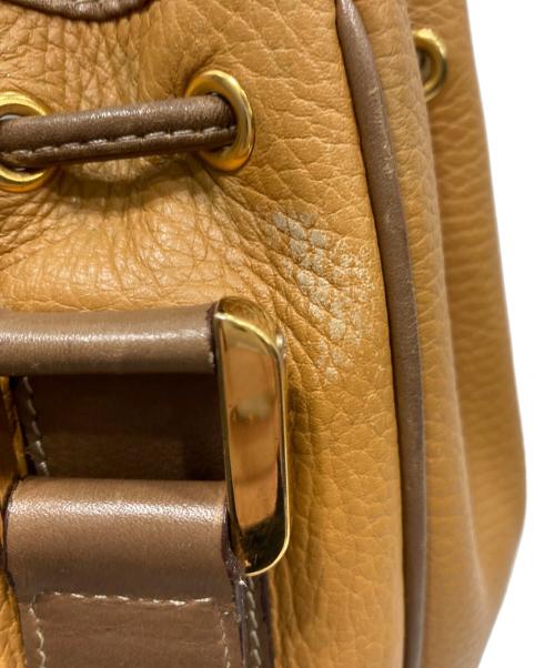LOEWE（ロエベ）LOEWE (ロエベ) アナグラム 巾着 ショルダーバッグ ブラウンの古着・服飾アイテム