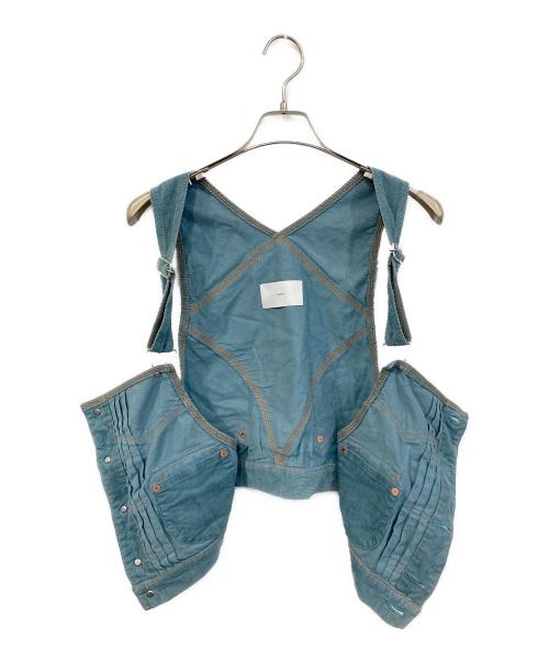 SUGARHILL（シュガーヒル）SUGARHILL (シュガーヒル) コーデュロイベスト ブルー サイズ:SIZE 2の古着・服飾アイテム