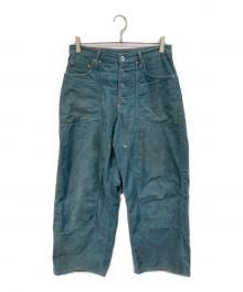 SUGARHILL（シュガーヒル）の古着「CORDUROY DOUBLE KNEE DENIM PANTS/コーデュロイ ダブル ニー デニム パンツ」｜ブルー