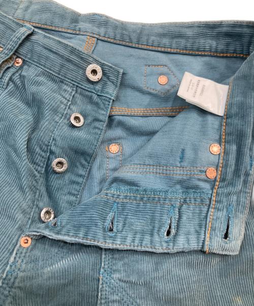 SUGARHILL（シュガーヒル）SUGARHILL (シュガーヒル) CORDUROY DOUBLE KNEE DENIM PANTS/コーデュロイ ダブル ニー デニム パンツ ブルー サイズ:SIZE 81cm (W32)の古着・服飾アイテム