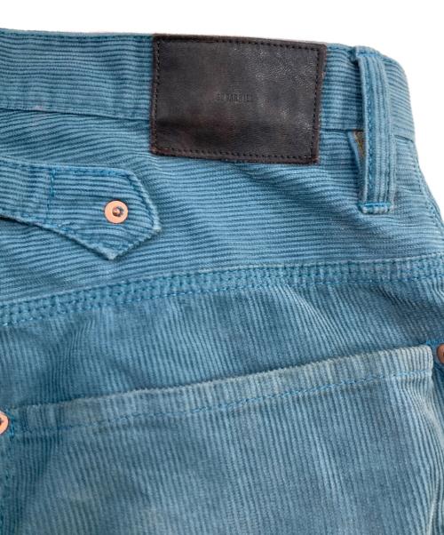 SUGARHILL（シュガーヒル）SUGARHILL (シュガーヒル) CORDUROY DOUBLE KNEE DENIM PANTS/コーデュロイ ダブル ニー デニム パンツ ブルー サイズ:SIZE 81cm (W32)の古着・服飾アイテム