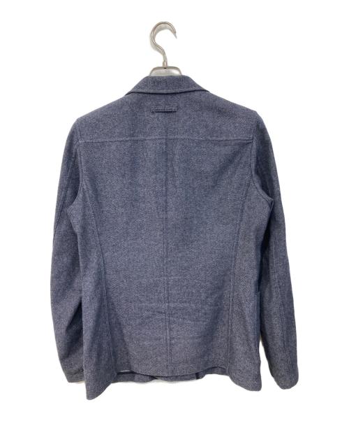 T-JACKET By TONELLO（ティージャケット バイ トネッロ）T-JACKET By TONELLO (ティージャケット バイ トネッロ) サマーニットジャガードダブルテーラードジャケット グレー サイズ:SIZE XSの古着・服飾アイテム