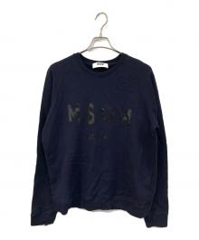 MSGM（エムエスジーエム）の古着「ロゴスウェット」｜ネイビー