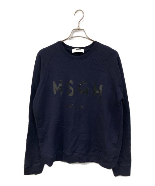 MSGM（エムエスジーエム）MSGM (エムエスジーエム) ロゴスウェット ネイビー サイズ:SIZE XLの古着・服飾アイテム