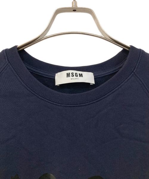 MSGM（エムエスジーエム）MSGM (エムエスジーエム) ロゴスウェット ネイビー サイズ:SIZE XLの古着・服飾アイテム