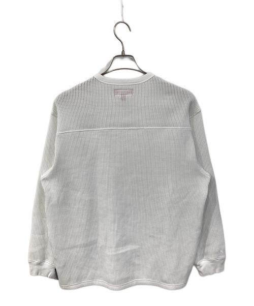 SUPREME（シュプリーム）SUPREME (シュプリーム) Polartec Mesh L/S Football Top　ポーラテックメッシュ　ロングスリーブ　フットボールトップ ホワイト サイズ:SIZE Mの古着・服飾アイテム