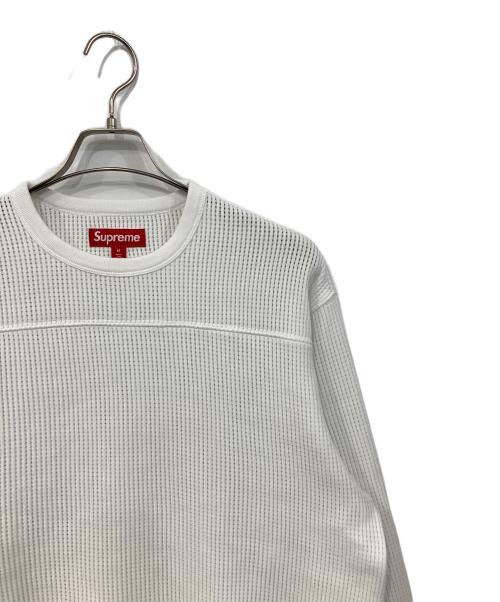 SUPREME（シュプリーム）SUPREME (シュプリーム) Polartec Mesh L/S Football Top　ポーラテックメッシュ　ロングスリーブ　フットボールトップ ホワイト サイズ:SIZE Mの古着・服飾アイテム
